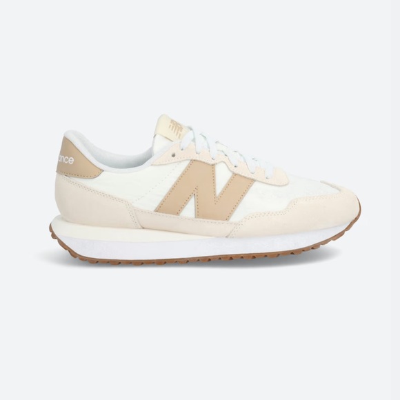 New Balance 237 Cream Suede Sneakers 6.5(US) - Picture 2 of 14